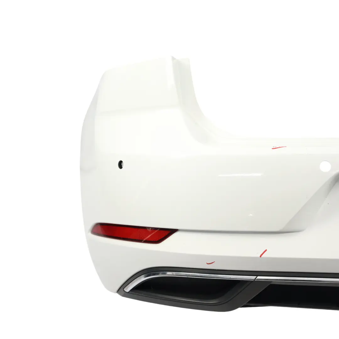 Bumper Rear Trim Panel Cover Pure White - C9A to Volkswagen VW Golf Mk7 with Part number 5G6807417BQ Volkswagen VW Golf Mk7 Bumper Rear Trim Panel Cover Pure White - C9A - SKU 5G6807417BQ-PWH - Part number 5G6807417BQ