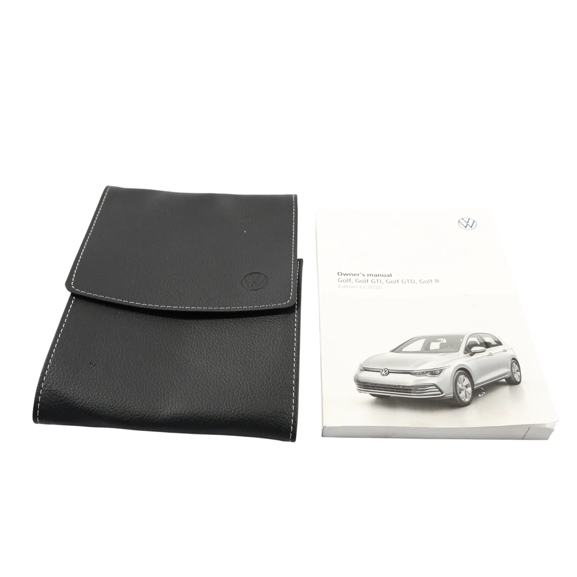 Volkswagen VW Golf Mk8 Owner's Handbook Manual Book Pouch Case Wallet Set