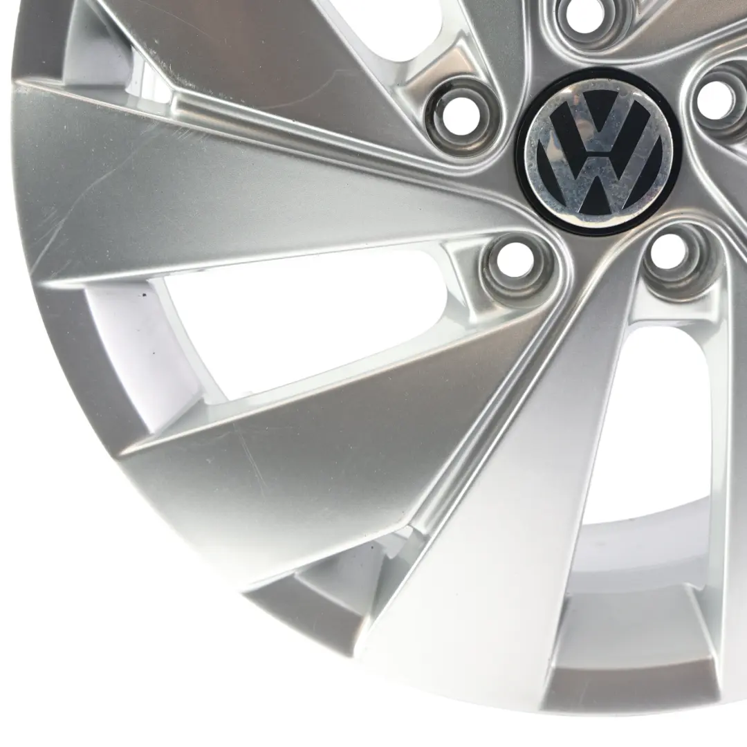 VW Volkswagen Golf CD Mk8 17" 7.5J ET:51 5/112 Silver Rim Alloy Wheel - SKU 5H0601025C-2 - Part number 5H0601025C