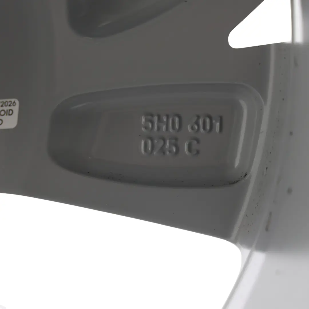 VW Volkswagen Golf CD Mk8 17" 7.5J ET:51 5/112 Silver Rim Alloy Wheel - SKU 5H0601025C-3 - Part number 5H0601025C
