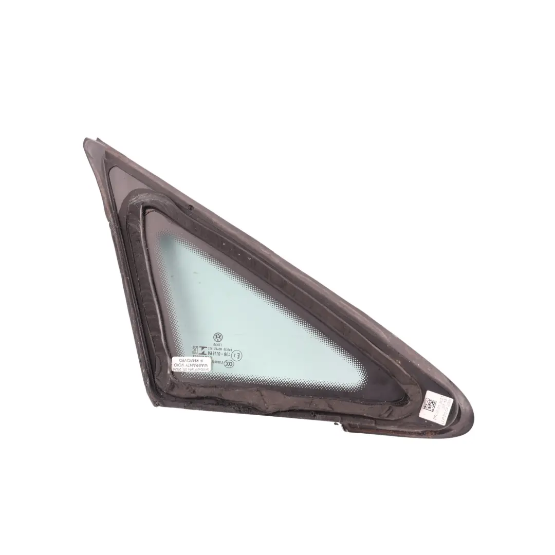 Mk8 Front Door Triagle Window Glass AS2 Left N/S to Volkswagen Golf with Part number 5H0845411J Volkswagen Golf Mk8 Front Door Triagle Window Glass AS2 Left N/S - SKU 5H0845411J - Part number 5H0845411J