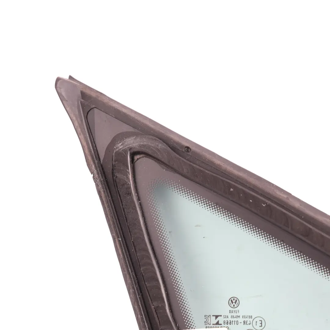 Mk8 Front Door Triagle Window Glass AS2 Left N/S to Volkswagen Golf with Part number 5H0845411J Volkswagen Golf Mk8 Front Door Triagle Window Glass AS2 Left N/S - SKU 5H0845411J - Part number 5H0845411J