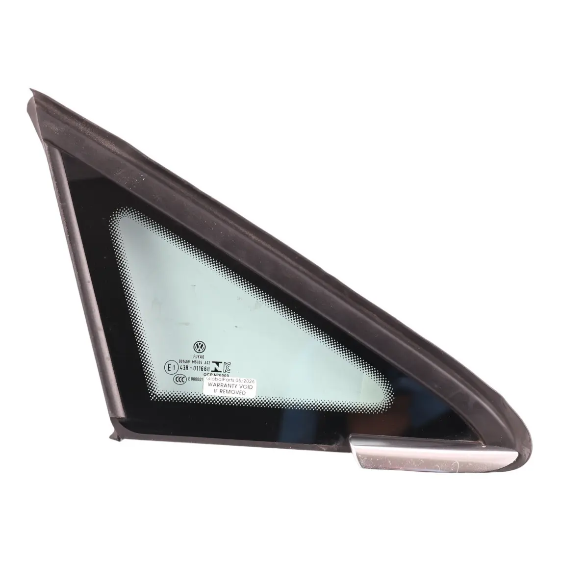Volkswagen Golf Mk8 Front Door Triagle Window Glass AS2 Right O/S 5H0845412J
