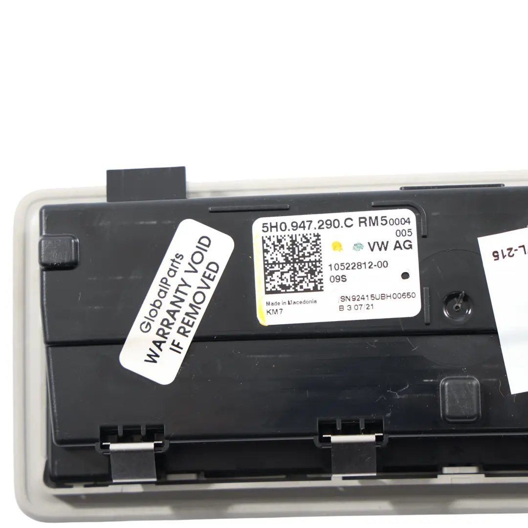 Volkswagen Golf Mk8 Innenraum Dachleuchte Hinten Leseleuchte Grau - SKU 5H0947290C-1 - Teilenummer 5H0947290C