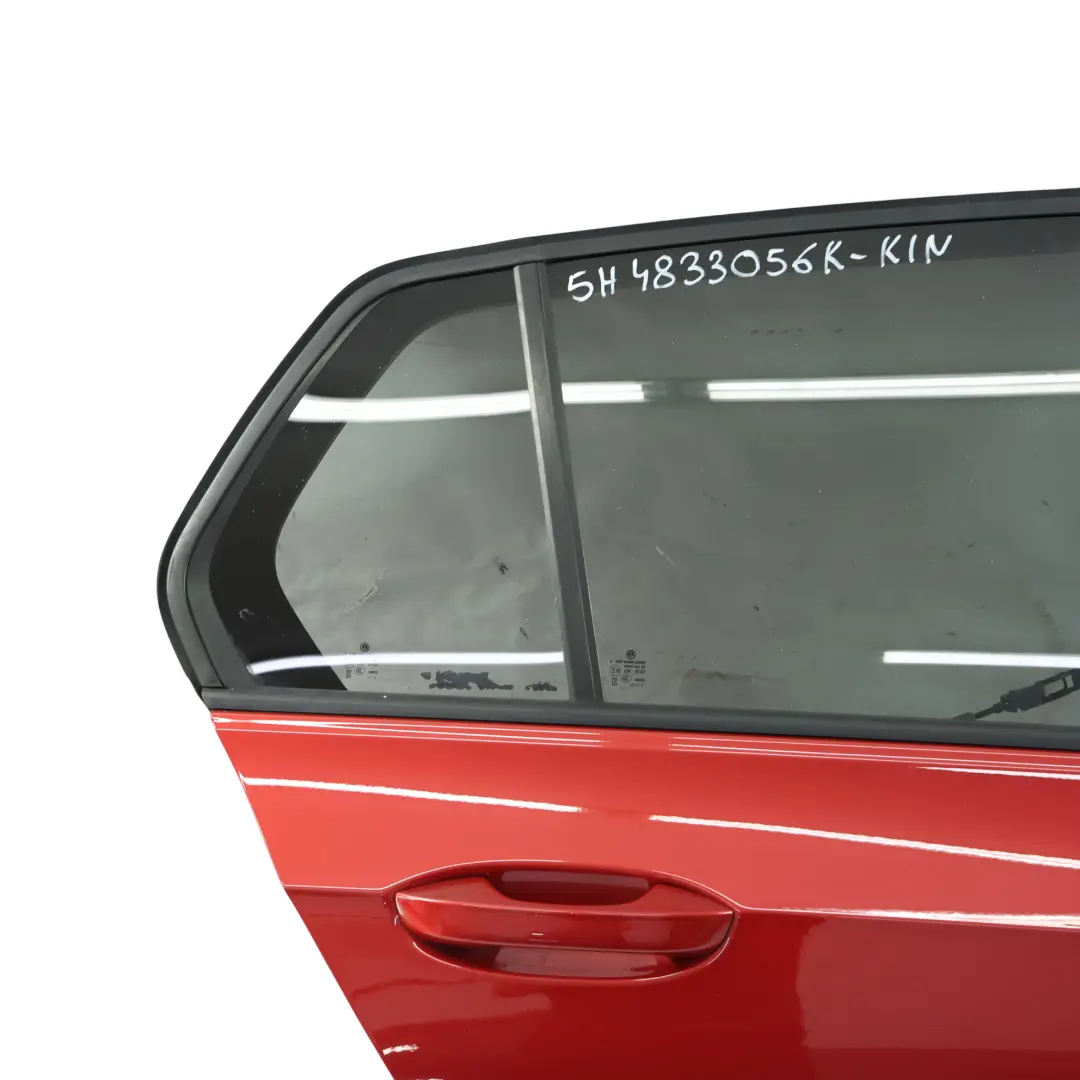 Volkswagen VW Golf Mk8 Door Rear Right O/S Kings Red Metallic - C3J - SKU 5H4833056K-KIN - Part number 5H4833056K