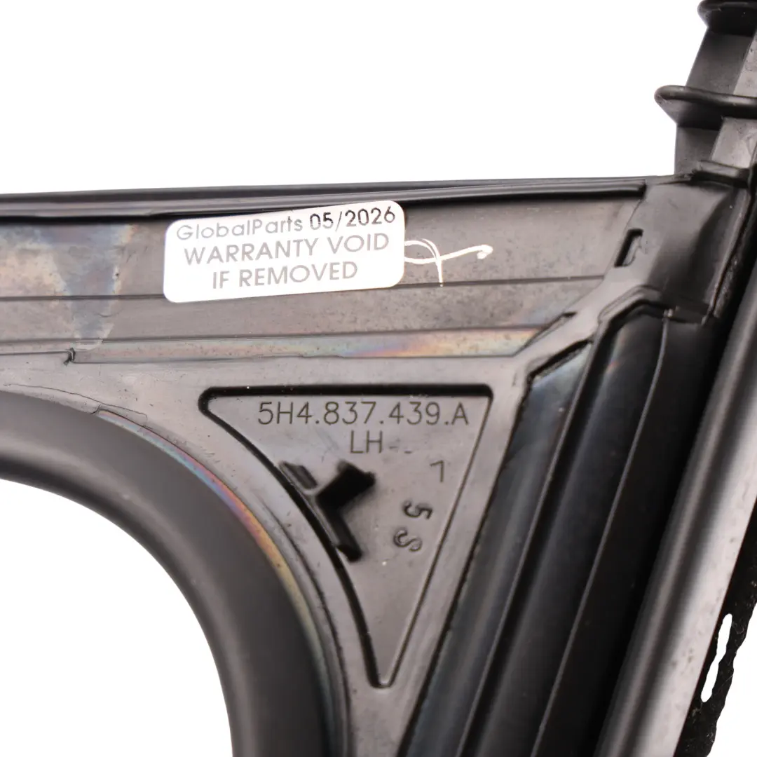Mk8 CD1 Door Window Seal Front Left N/S Guide Frame to Volkswagen Golf with Part number 5H4837439A Volkswagen Golf Mk8 CD1 Door Window Seal Front Left N/S Guide Frame - SKU 5H4837439A - Part number 5H4837439A