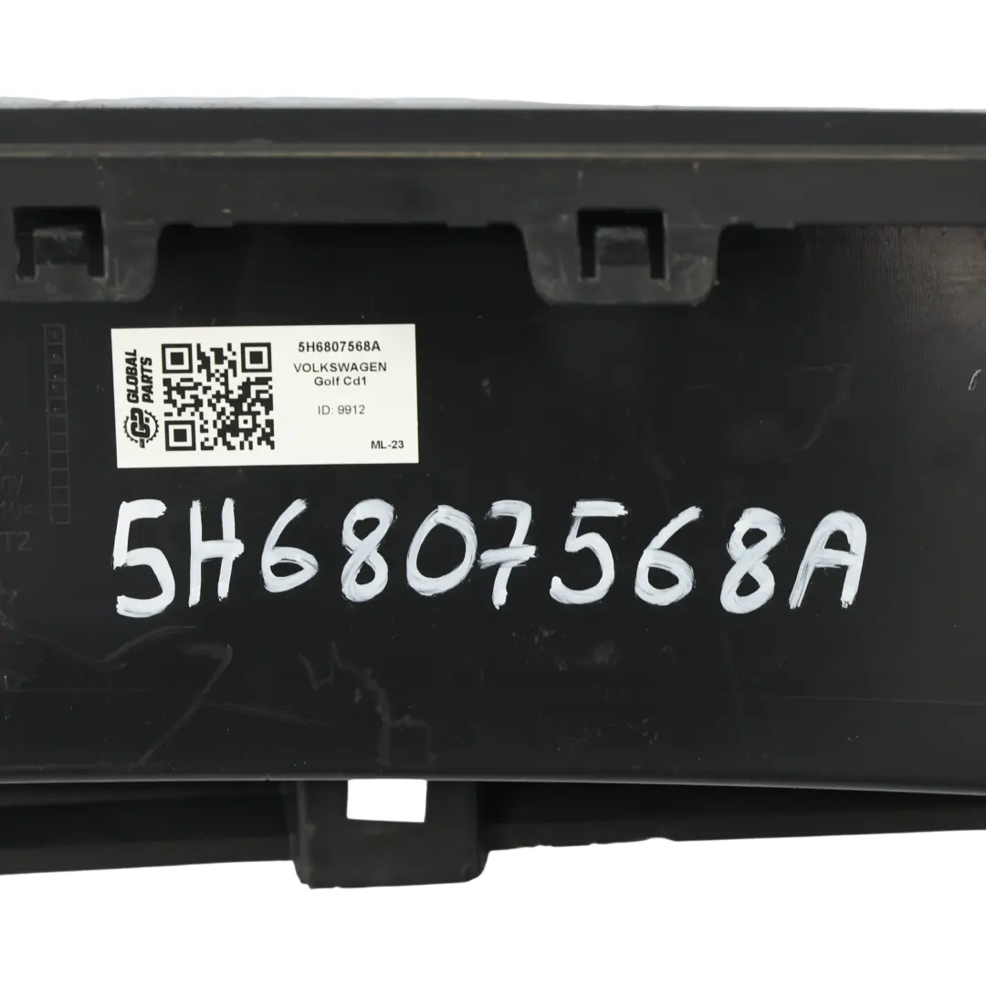 Volkswagen Golf Mk8 Rear Bumper Diffuser Lower Trim Panel Sport - SKU 5H6807568A - Part number 5H6807568A