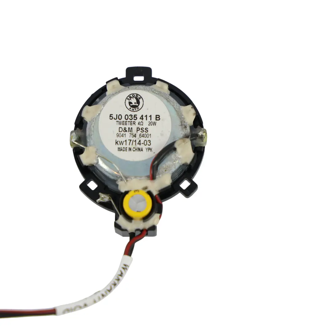 Tweeter Audio Altoparlante Montante A per Skoda Fabia 5J con numero di parte 5J0035411B Skoda Fabia 5J Tweeter Audio Altoparlante Montante A - SKU 5J0035411B - Numero di parte 5J0035411B