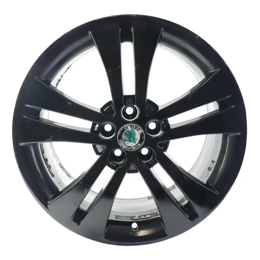 Skoda Fabia 5J Cerchio Lega Nero Metallizzato 17" 7J ET:41 5x100 - SKU 5J0601025HA-1 - Numero di parte 5J0601025HA