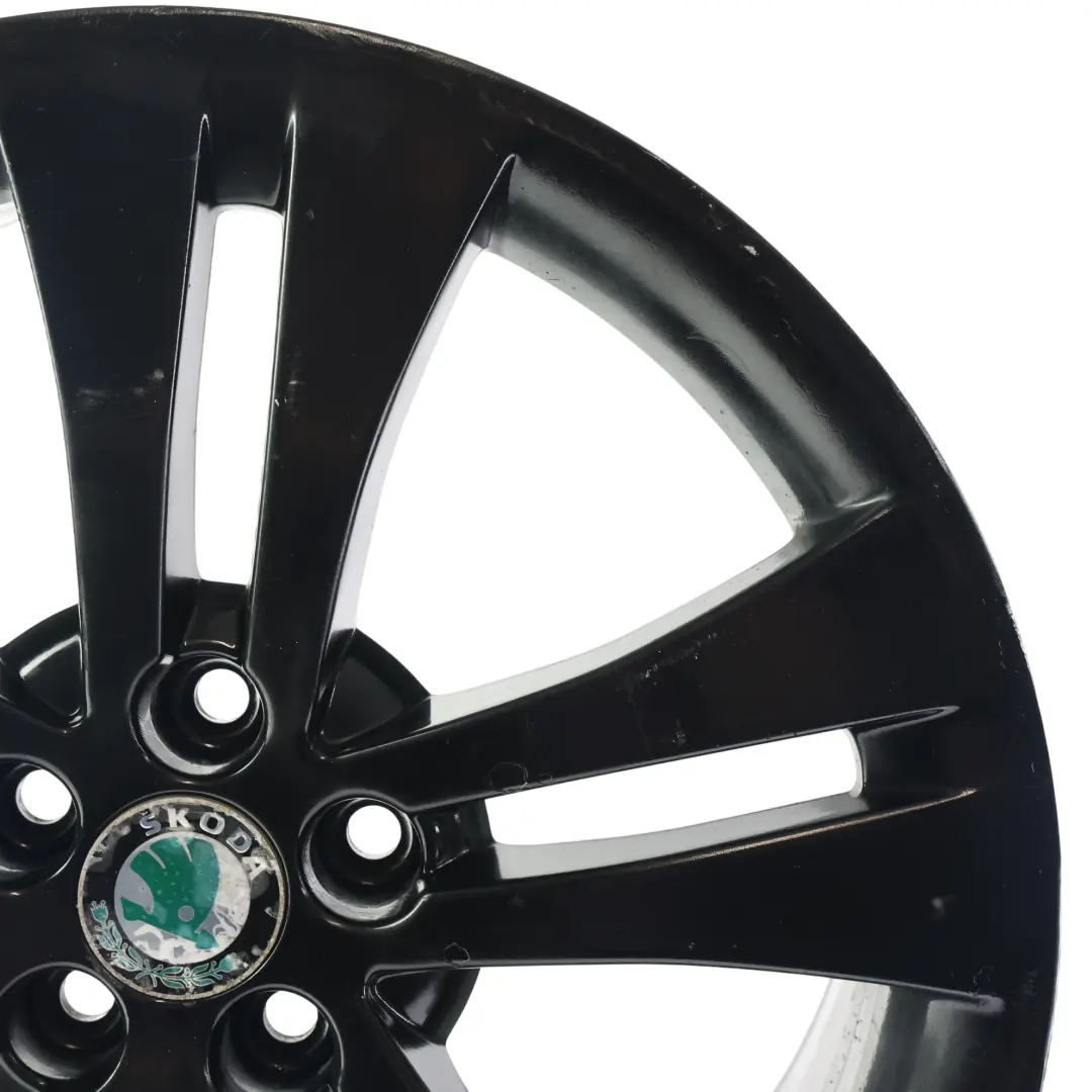 Skoda Fabia 5J Cerchio Lega Nero Metallizzato 17" 7J ET:41 5x100 - SKU 5J0601025HA-1 - Numero di parte 5J0601025HA