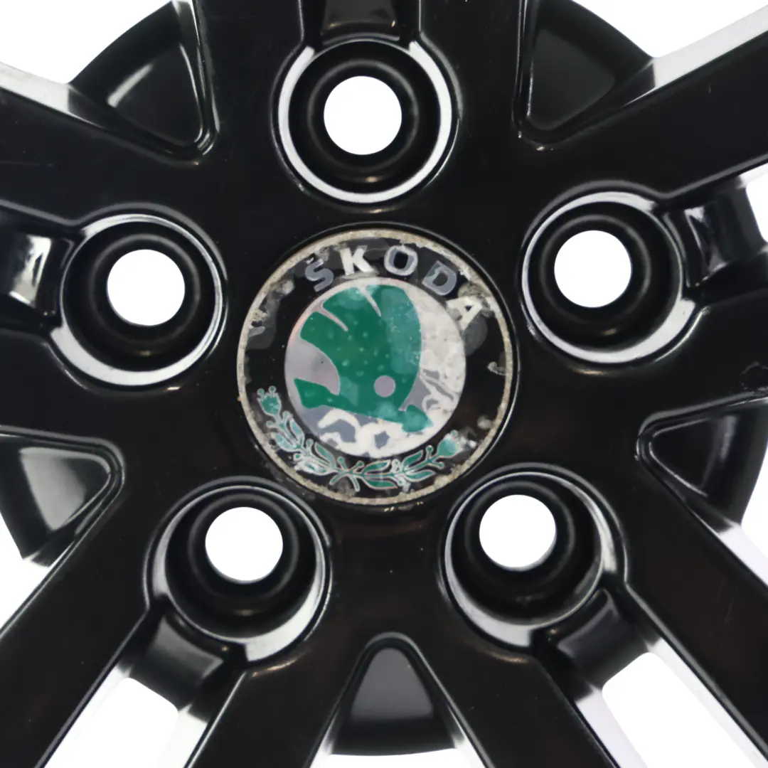 Skoda Fabia 5J Cerchio Lega Nero Metallizzato 17" 7J ET:41 5x100 - SKU 5J0601025HA-1 - Numero di parte 5J0601025HA