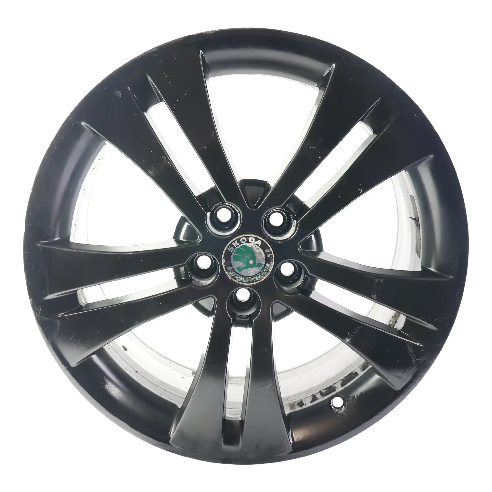 Skoda Fabia Mk2 Alloy Wheel Rim Black 17" 7J ET:41 5x100 Trinity 5J0601025HA