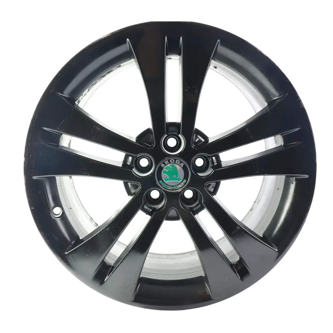 Skoda Fabia Mk2 Alloy Wheel Rim Black 17" 7J ET:41 5x100 Trinity - SKU 5J0601025HA-3 - Part number 5J0601025HA