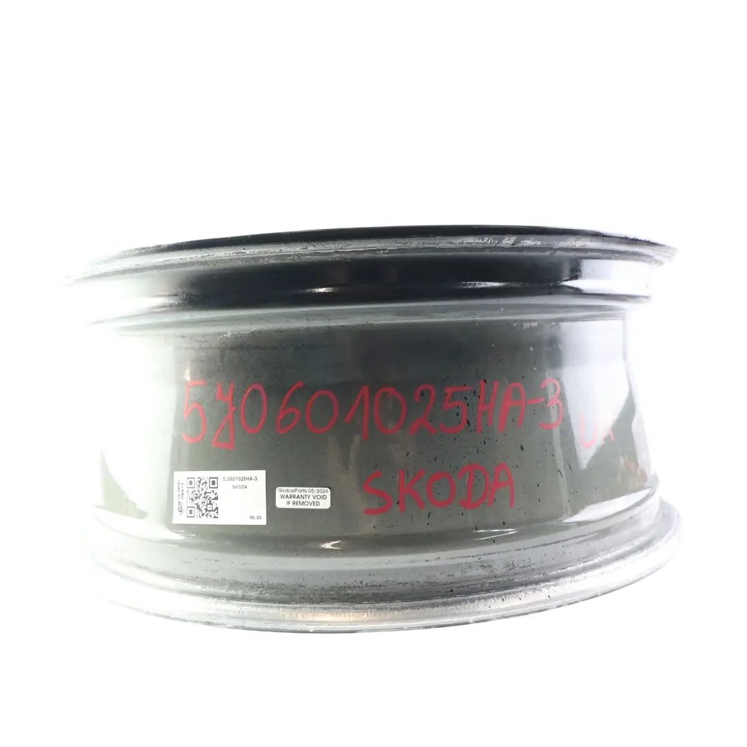 Skoda Fabia Mk2 Alloy Wheel Rim Black 17" 7J ET:41 5x100 Trinity - SKU 5J0601025HA-3 - Part number 5J0601025HA