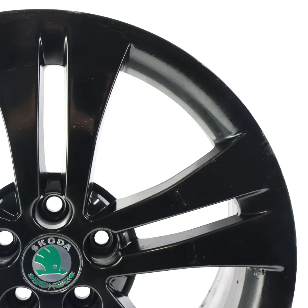 Skoda Fabia Mk2 Alloy Wheel Rim Black 17" 7J ET:41 5x100 Trinity - SKU 5J0601025HA-3 - Part number 5J0601025HA