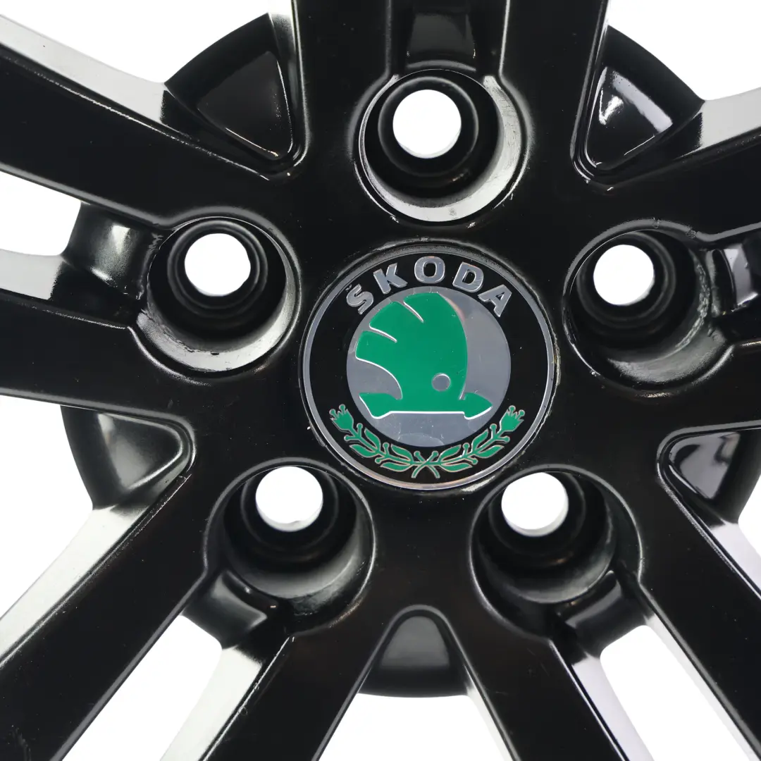 Skoda Fabia Mk2 Alloy Wheel Rim Black 17" 7J ET:41 5x100 Trinity - SKU 5J0601025HA-3 - Part number 5J0601025HA