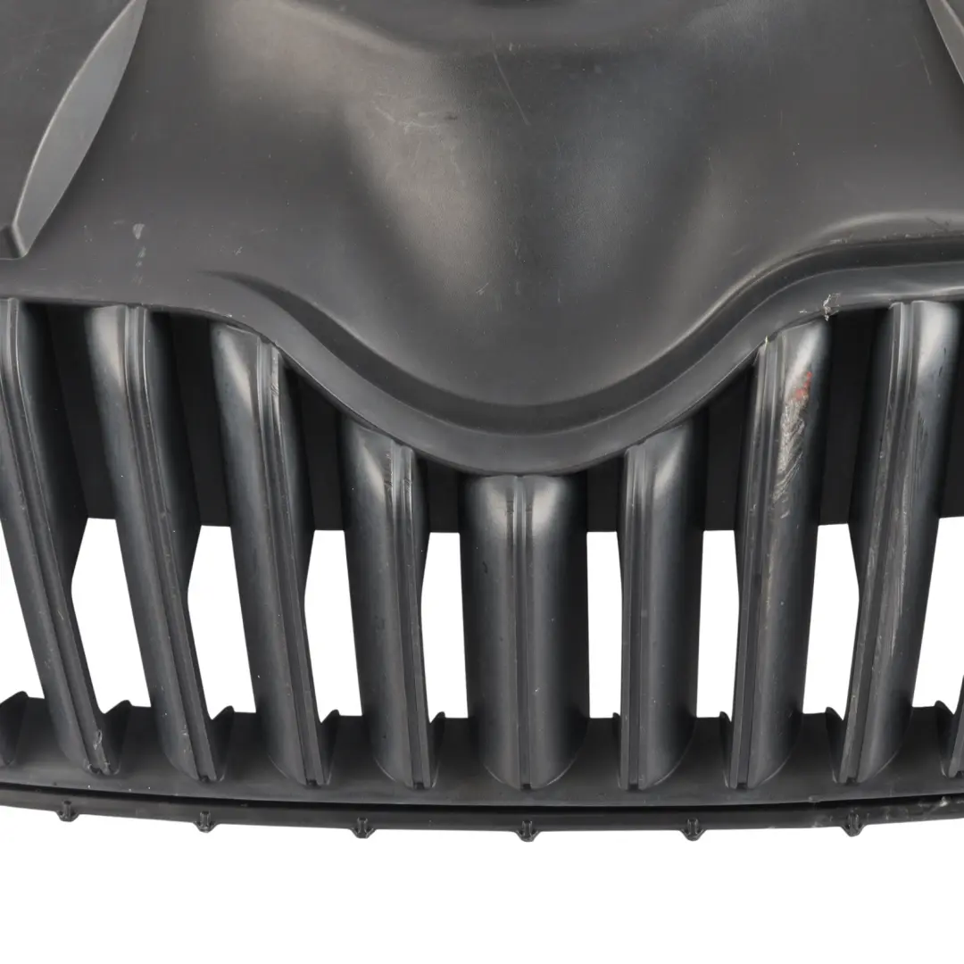 Skoda Fabia 5J Front Bumper Centre Grille Trim Panel Cover Black - SKU 5J0853668C-1 - Part number 5J0853668C