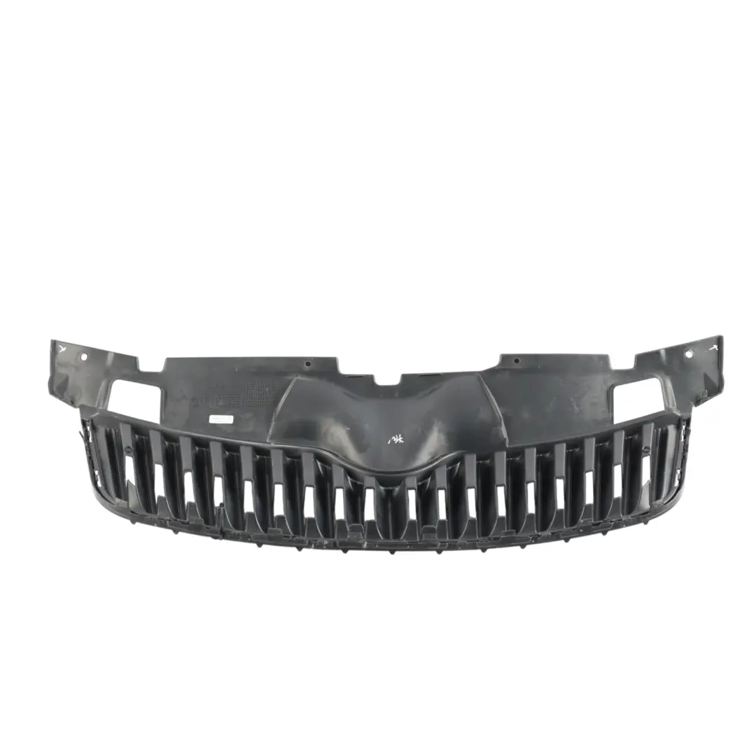 Skoda Fabia 5J Front Bumper Centre Grille Trim Panel Cover Black - SKU 5J0853668C-1 - Part number 5J0853668C