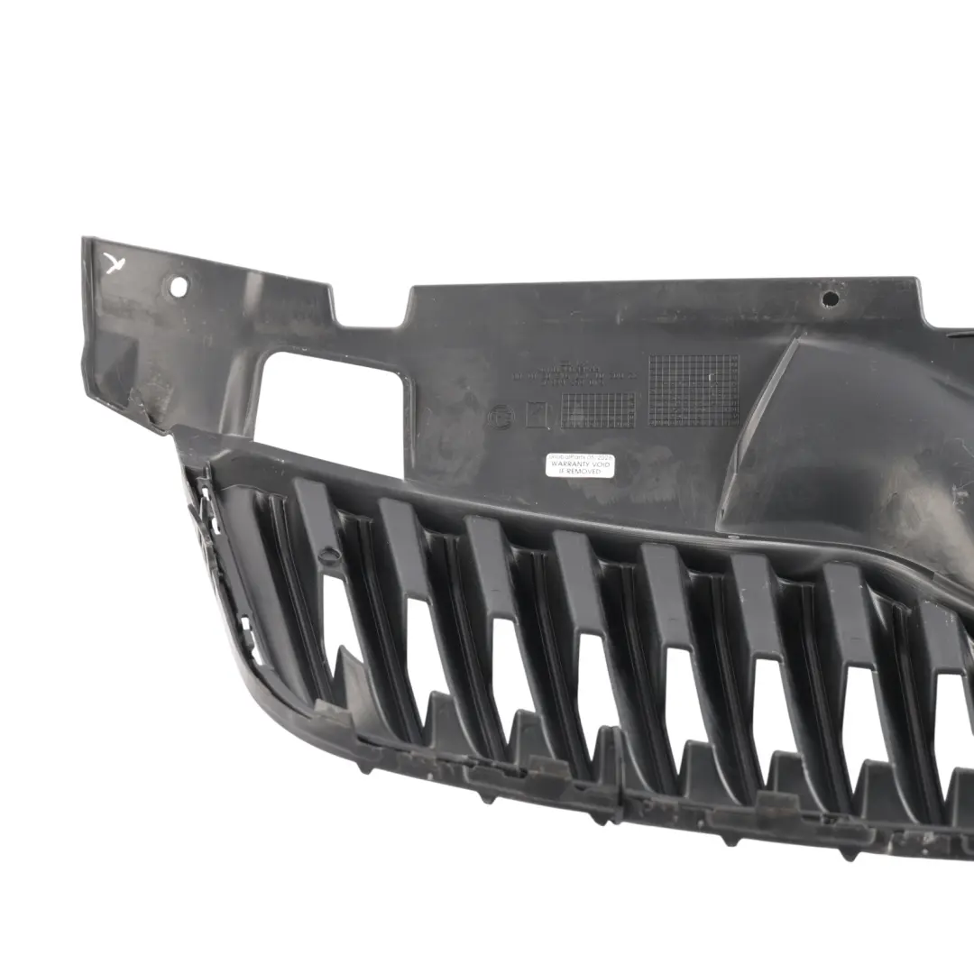 Skoda Fabia 5J Front Bumper Centre Grille Trim Panel Cover Black - SKU 5J0853668C-1 - Part number 5J0853668C