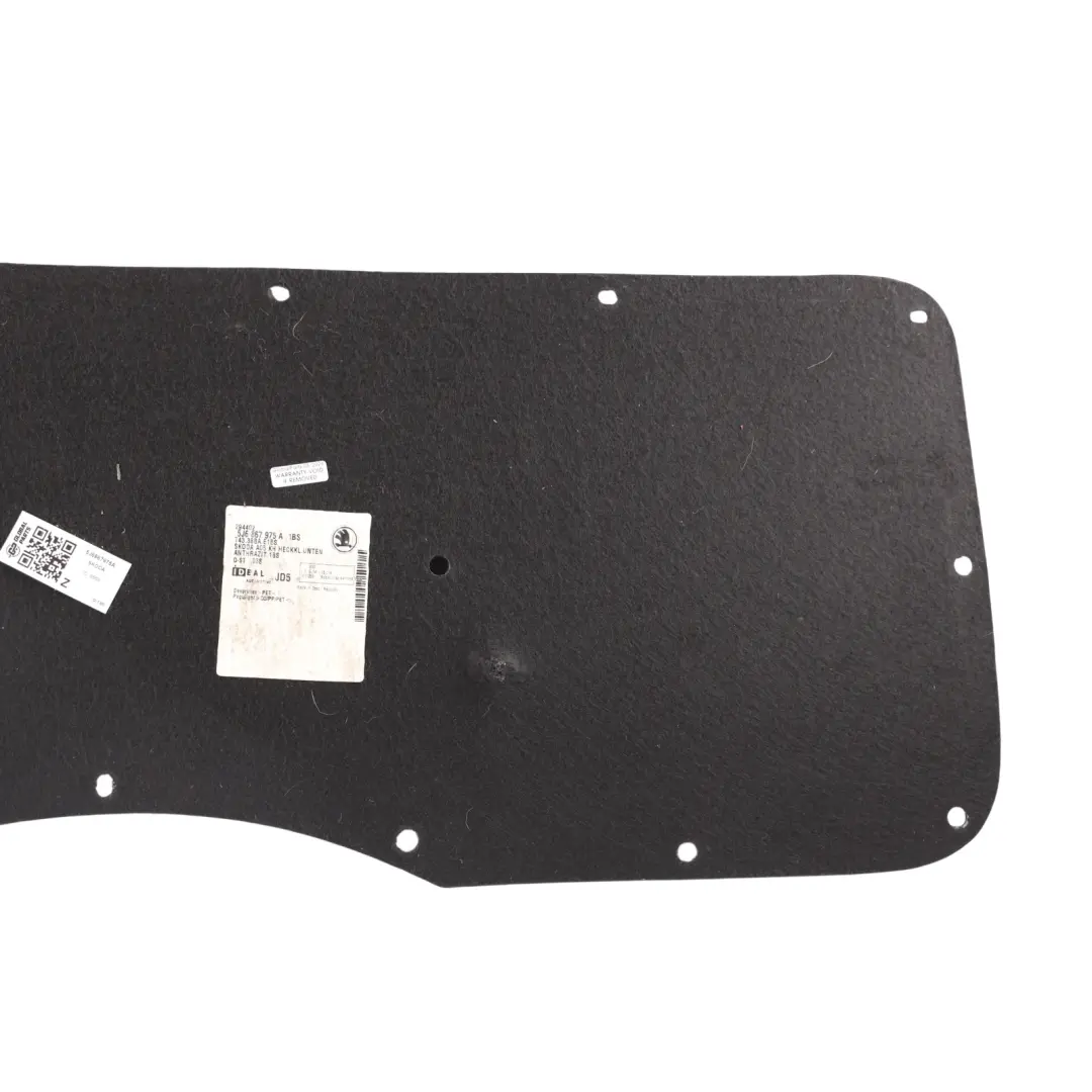 Skoda Fabia Mk2 Boot Lid Tailgate Inner Trim Cover Panel Carpet - SKU 5J6867975A - Part number 5J6867975A