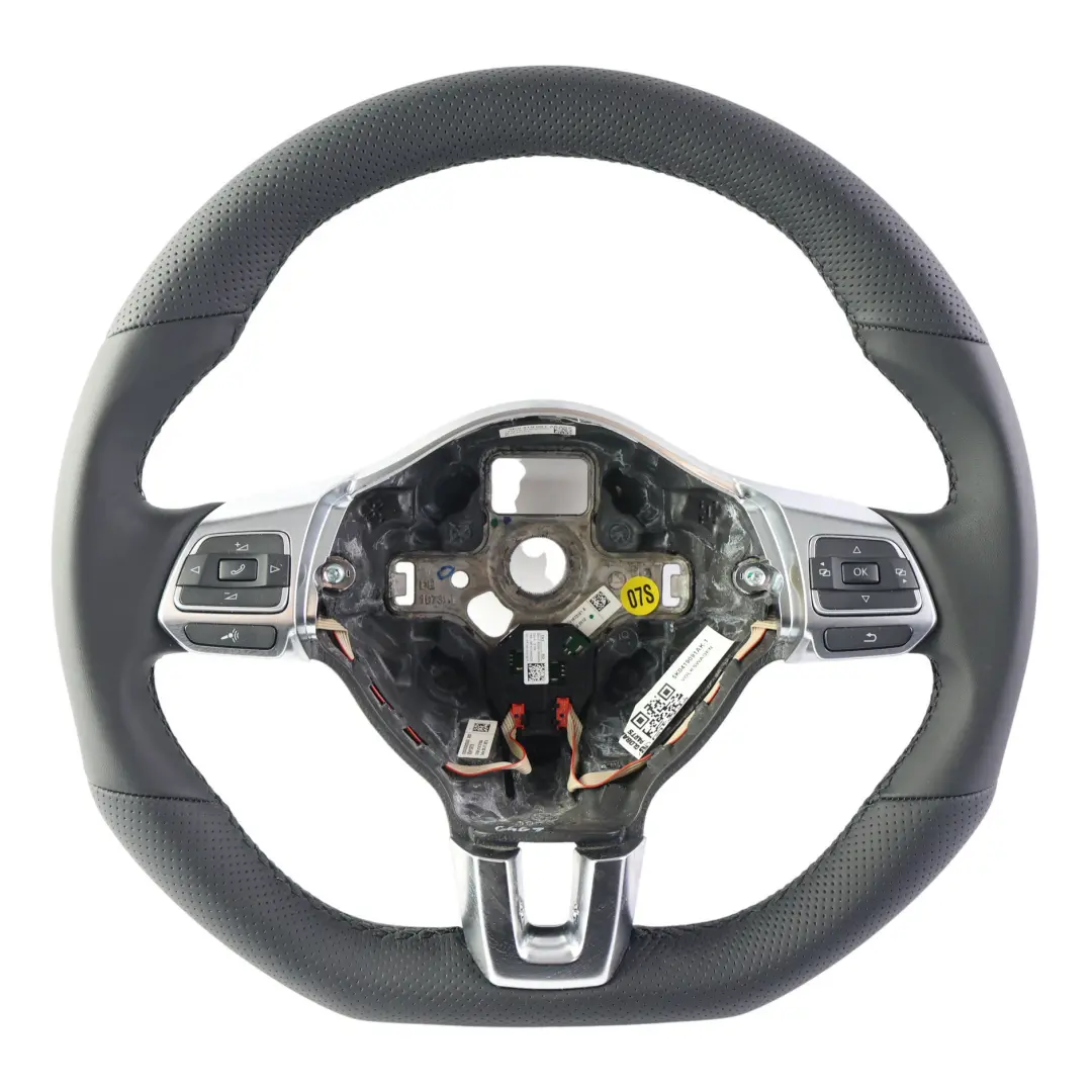Volkswagen Golf MK6 Kierownica NOWA Czarna Skóra Ścięta - SKU 5K0419091AK-1 - Numer Części 5K0419091AK