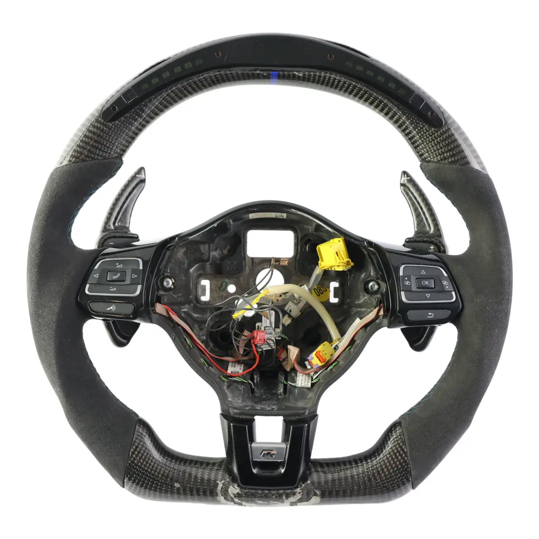 Volkswagen Golf MK6 R Volante Carbonio Fondo Piatto LED Alcantara - SKU 5K0419091AS-2 - Numero di parte 5K0419091AS