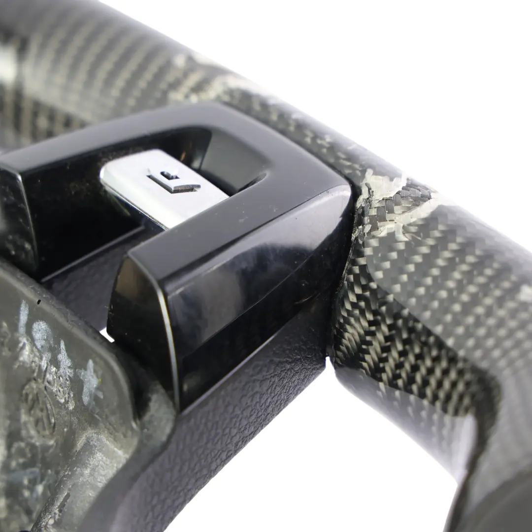 VW Volkswagen Golf MK6 R Steering Wheel Carbon Flat Bottom LED Alcantara - SKU 5K0419091AS-2 - Part number 5K0419091AS