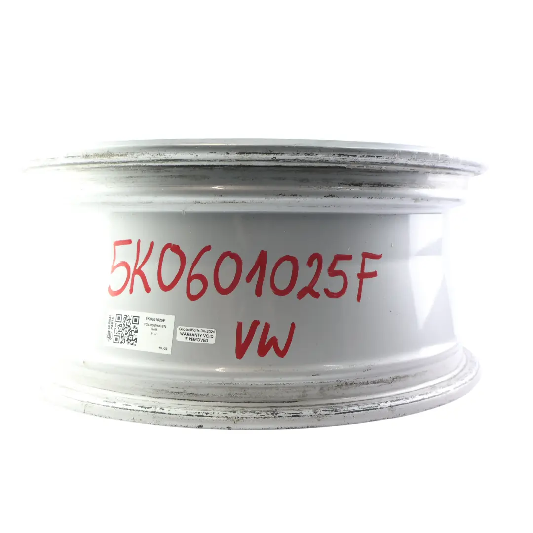 Volkswagen Golf Mk6 Srebrna Felga Aluminiowa 17" 7J ET:54 - SKU 5K0601025F - Numer Części 5K0601025F