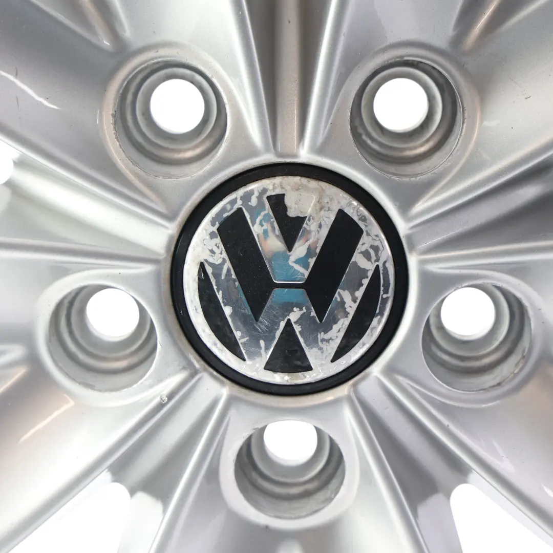 Volkswagen Golf Mk6 Silberne Leichtmetallfelge Alufelge 17" 7J ET:54 - SKU 5K0601025F - Teilenummer 5K0601025F