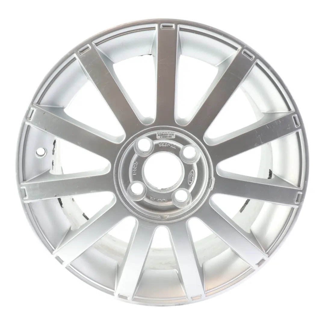 Ford Fiesta ST Silver Alloy Wheel 17" 7J ET:52,5 4x108 11 Spoke - SKU 5S6Y-AA-3 - Part number 5S6Y-AA