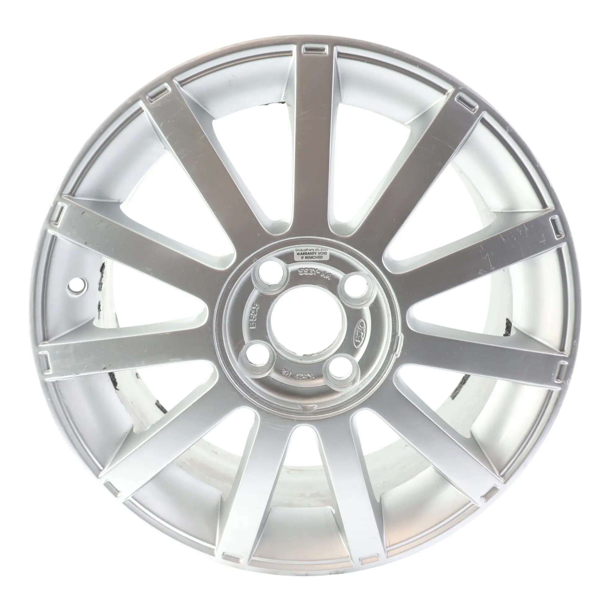 Ford Fiesta ST Silver Alloy Wheel 17" 7J ET:52,5 4x108 11 Spoke 5S6Y-AA