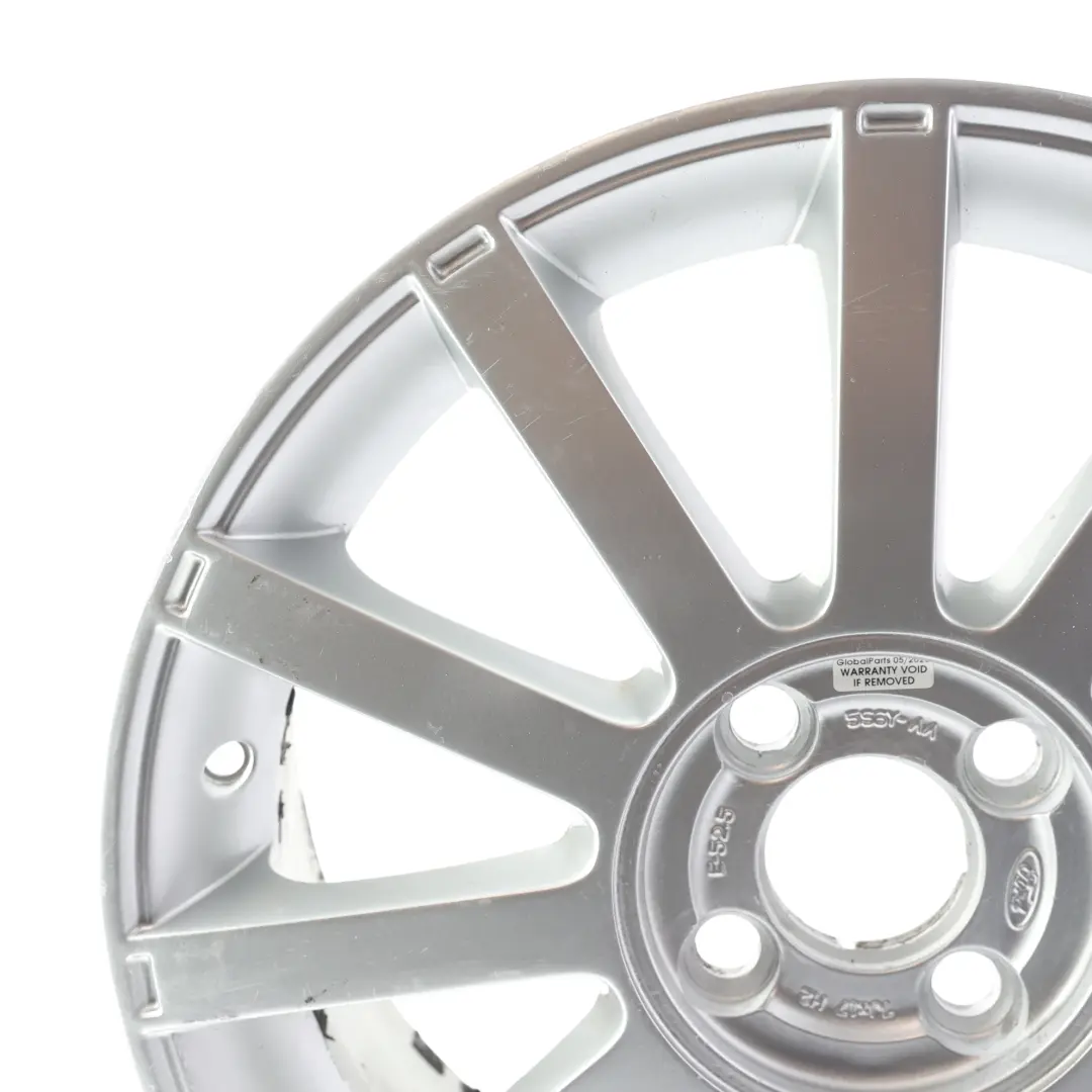 Ford Fiesta ST Silver Alloy Wheel 17" 7J ET:52,5 4x108 11 Spoke - SKU 5S6Y-AA-3 - Part number 5S6Y-AA