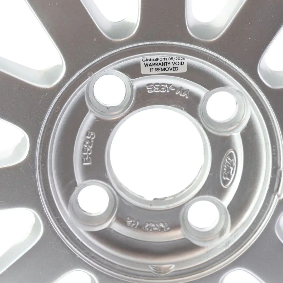Alloy Wheel 17" 7J ET:52,5 4x108 11 Spoke to Ford Fiesta ST Silver with Part number 5S6Y-AA Ford Fiesta ST Silver Alloy Wheel 17" 7J ET:52,5 4x108 11 Spoke - SKU 5S6Y-AA-3 - Part number 5S6Y-AA