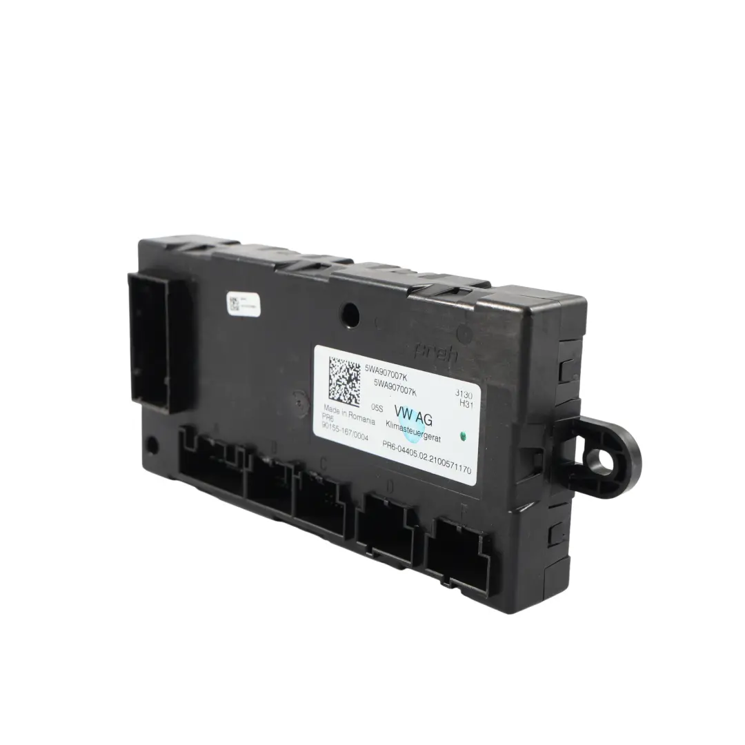 Mk8 Climate Control Module ECU 2.0 Diesel to Volkswagen Golf Cd1 with Part number 5WA907007K Volkswagen Golf Cd1 Mk8 Climate Control Module ECU 2.0 Diesel - SKU 5WA907007K - Part number 5WA907007K