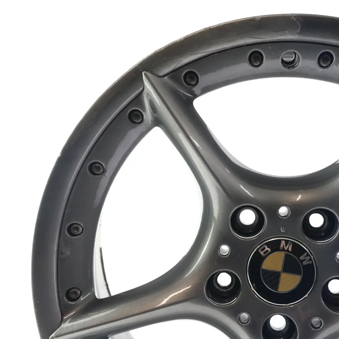 BMW Z4 E85 E86 Schwarz Hinten Alu Felge 18" 8,5J ET:50 Sternspeiche 108 - SKU 6758195-5 - Teilenummer 6758195