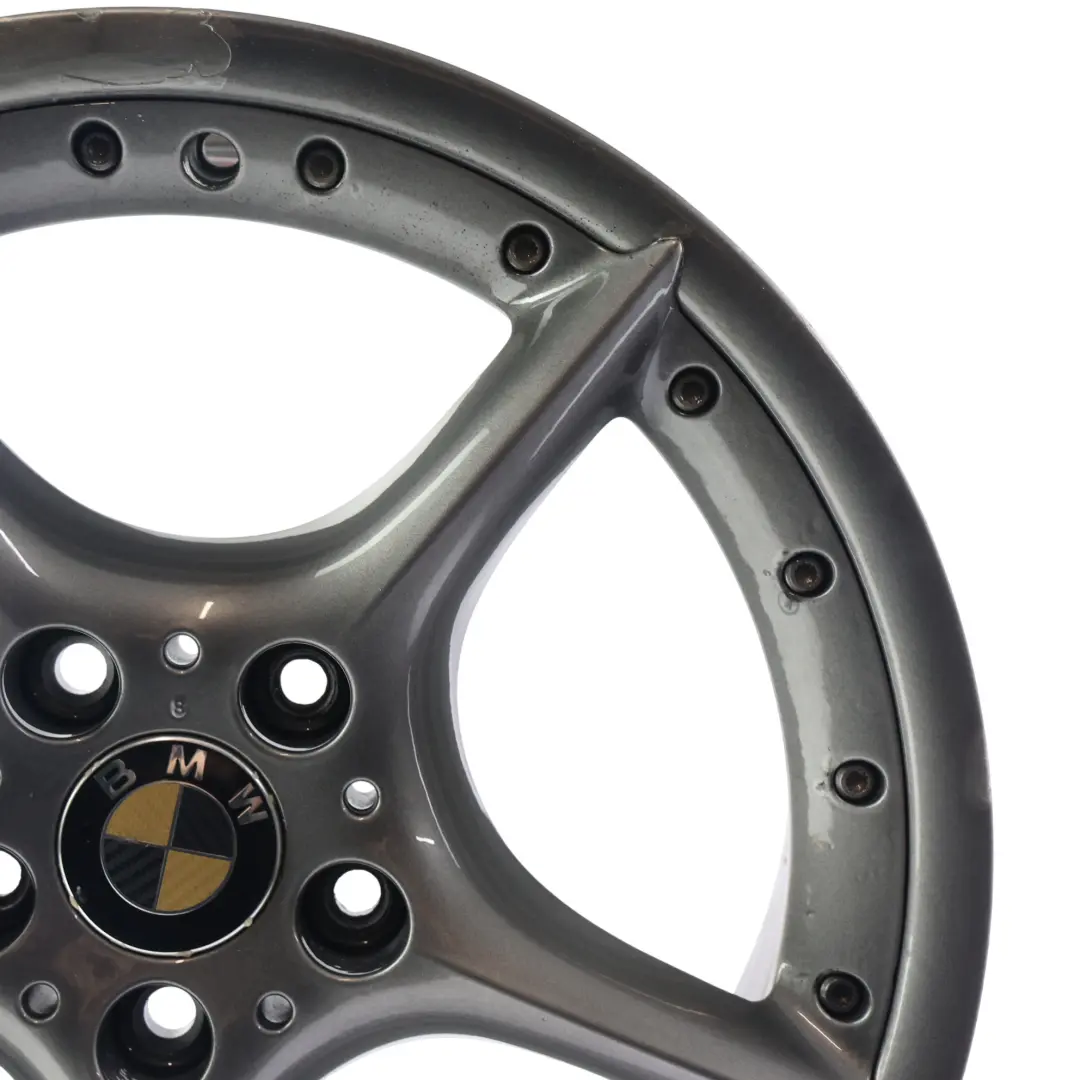 BMW Z4 E85 E86 Black Rear Wheel Alloy Rim 18" 8,5J ET:50 Star Spoke 108 - SKU 6758195-5 - Part number 6758195