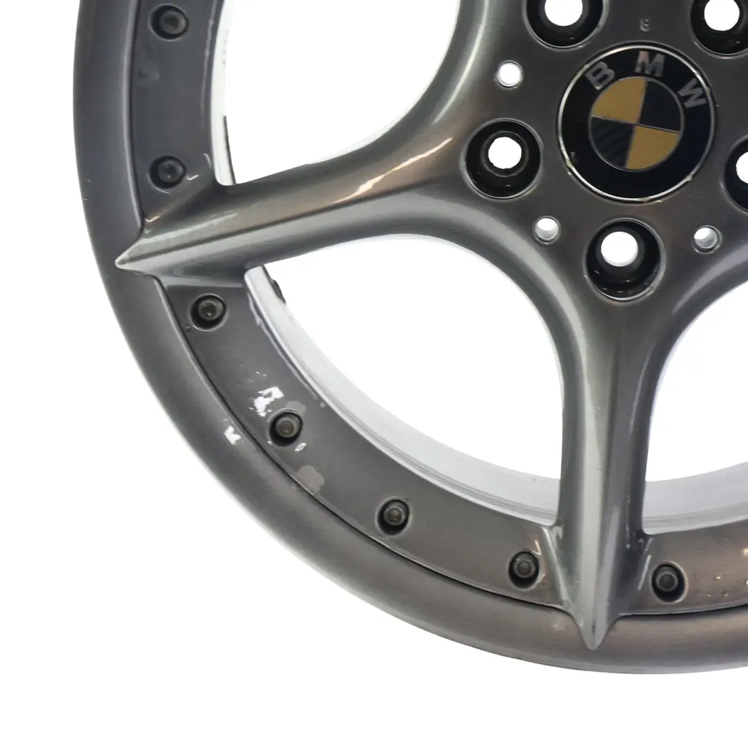 BMW Z4 E85 E86 Black Rear Wheel Alloy Rim 18" 8,5J ET:50 Star Spoke 108 - SKU 6758195-5 - Part number 6758195