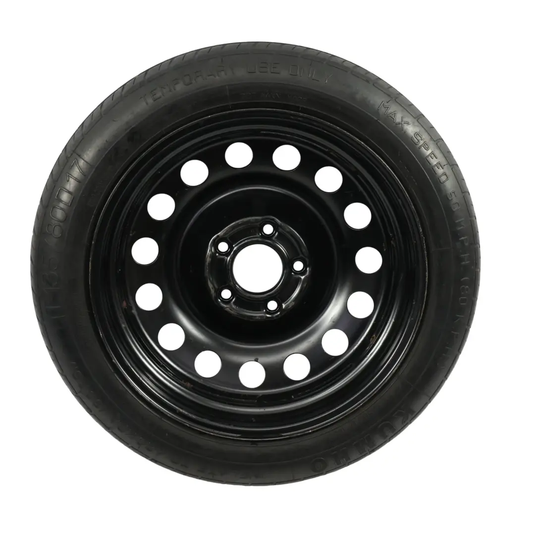 BMW E60 E61 X3 E83 Roue Secours Acier Noir 17" 4B ET:18 Pneu 135/80 758778 - SKU 6758778-6 - Numéro de pièce 6758778