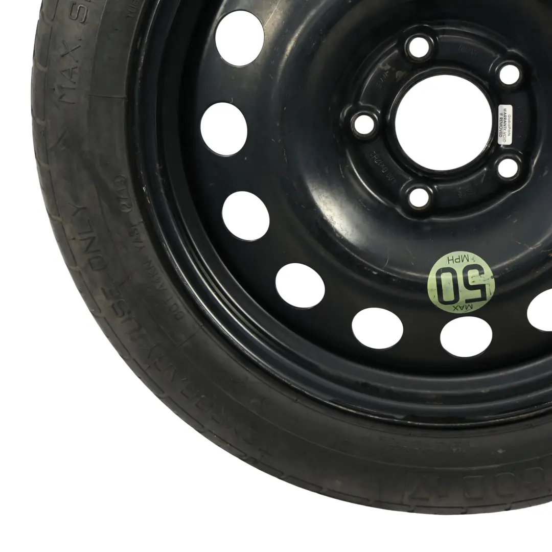 Reserverad Stahl Schwarz 17" 4B ET:18 Reifen 135/80 758778 für BMW E60 E61 X3 E83 mit Teilenummer 6758778 BMW E60 E61 X3 E83 Reserverad Stahl Schwarz 17" 4B ET:18 Reifen 135/80 758778 - SKU 6758778-6 - Teilenummer 6758778