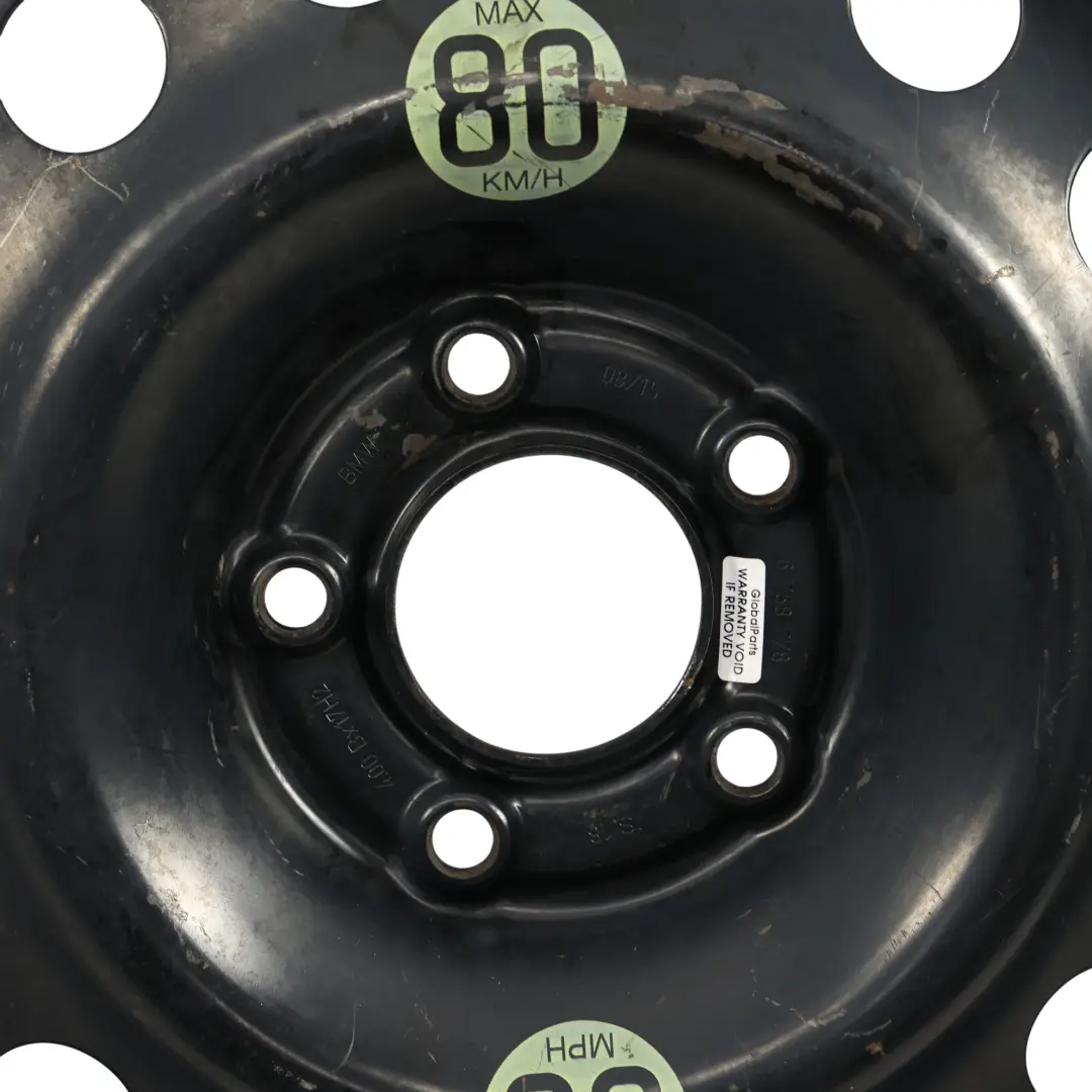 BMW E60 E61 X3 E83 Spare Wheel Steel Black 17" 4B ET:18 Tire 135/80 Kumho 758778 - SKU 6758778-6 - Part number 6758778