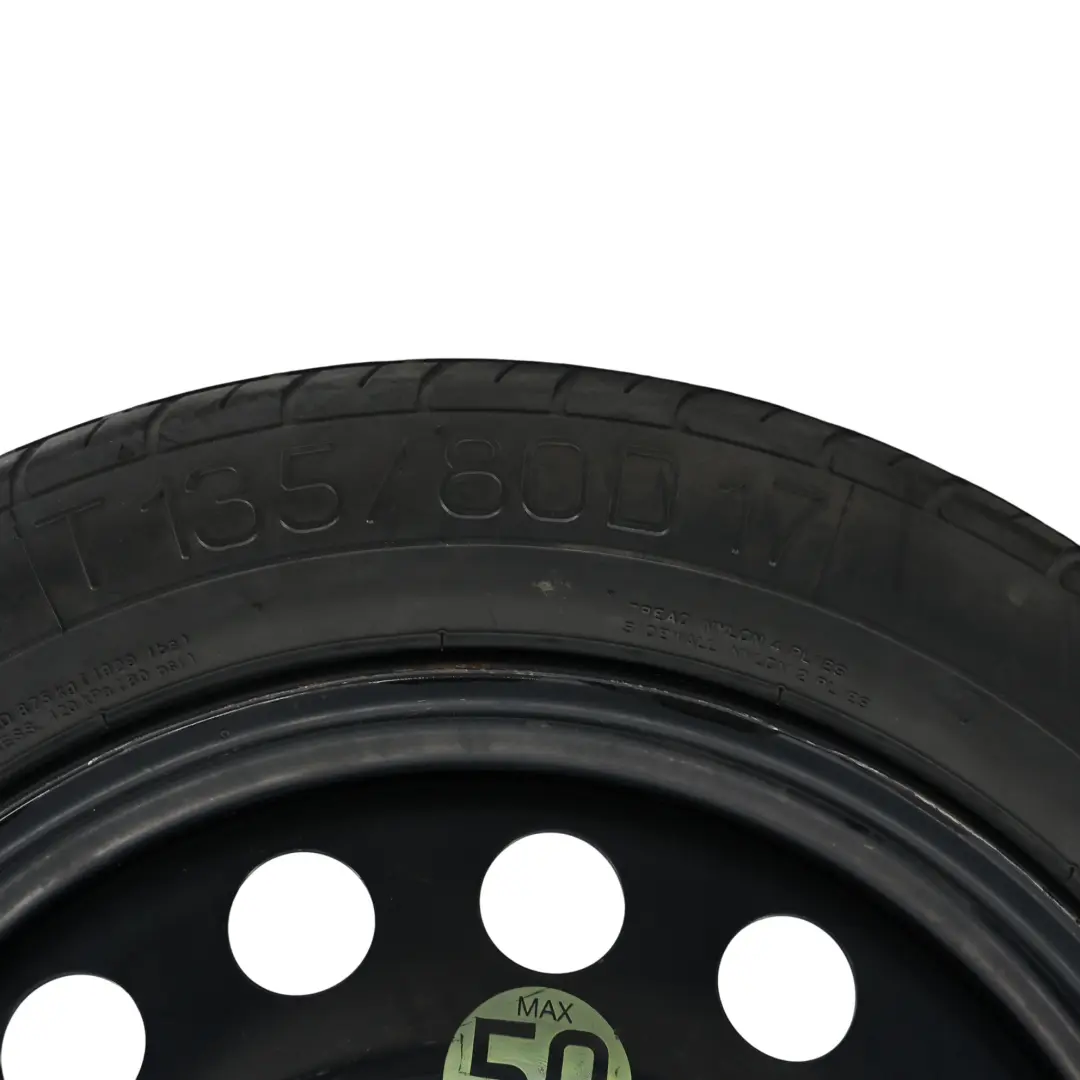 BMW E60 E61 X3 E83 Spare Wheel Steel Black 17" 4B ET:18 Tire 135/80 Kumho 758778 - SKU 6758778-6 - Part number 6758778