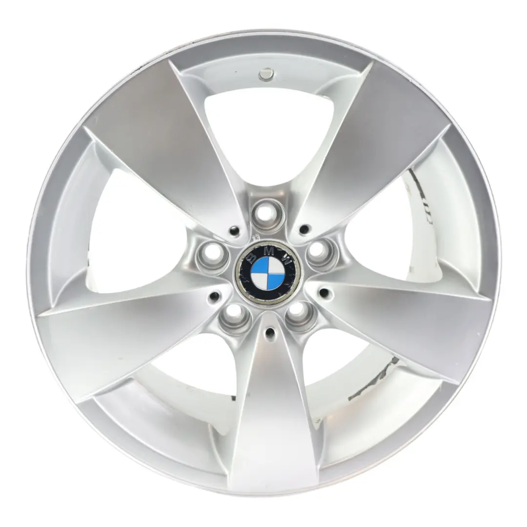 Rim Alloy Silver 17" Spider Spoke 138 ET:20 7,5J to BMW E60 E61 Wheel with Part number 6762001 BMW E60 E61 Wheel Rim Alloy Silver 17" Spider Spoke 138 ET:20 7,5J - SKU 6762001-1 - Part number 6762001