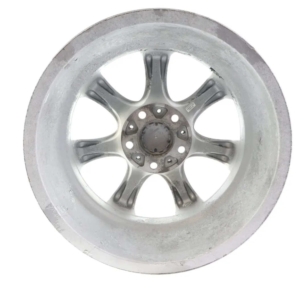 Silberne Leichtmetallfelge 17" Sternspeiche 185 8J ET:34 für BMW E90 E91 E92 mit Teilenummer 6764623 BMW E90 E91 E92 Silberne Leichtmetallfelge 17" Sternspeiche 185 8J ET:34 - SKU 6764623-2 - Teilenummer 6764623