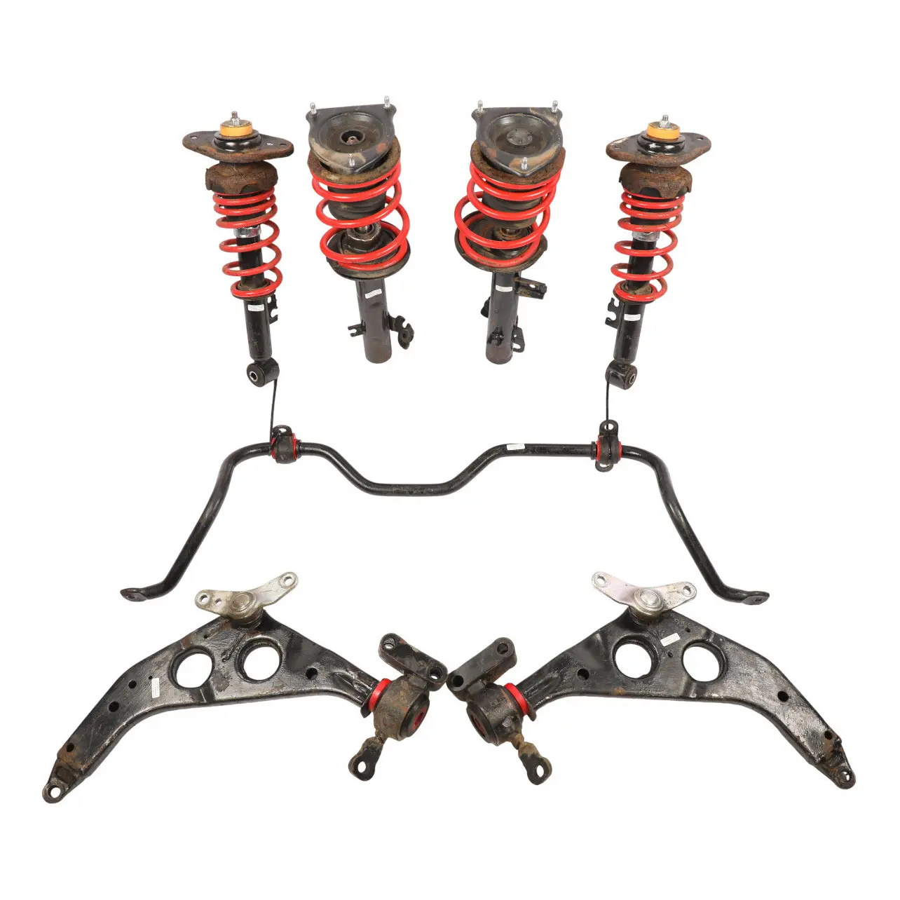 Mini R50 R53 Spring Strut Front Rear Sport Suspension Shock Absorber Set 6764919