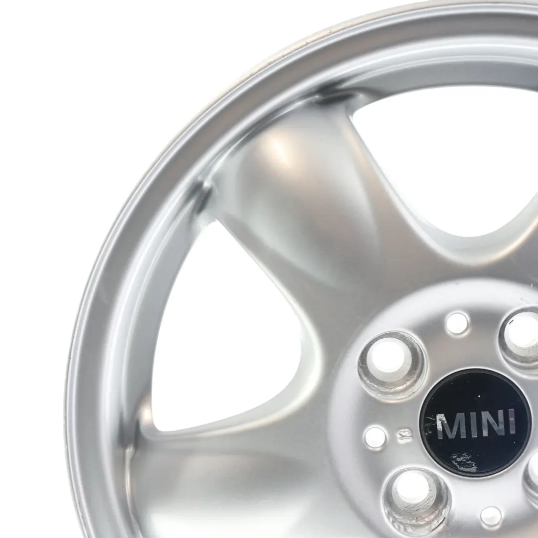 Mini Cooper R50 R56 Alu Felge Alufelge Silber 15" 5 Star Spooler 100 - SKU 6768498-1 - Teilenummer 6768498
