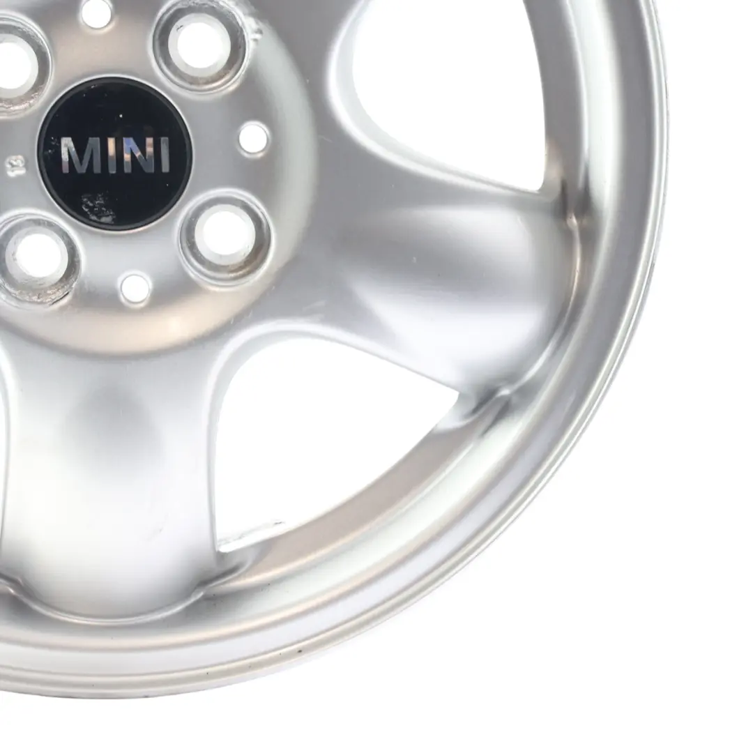 Mini Cooper One R50 R55 R56 Cerchio in Lega Alloy 15" 5-Start Spooler Argentato - SKU 6768498-1 - Numero di parte 6768498