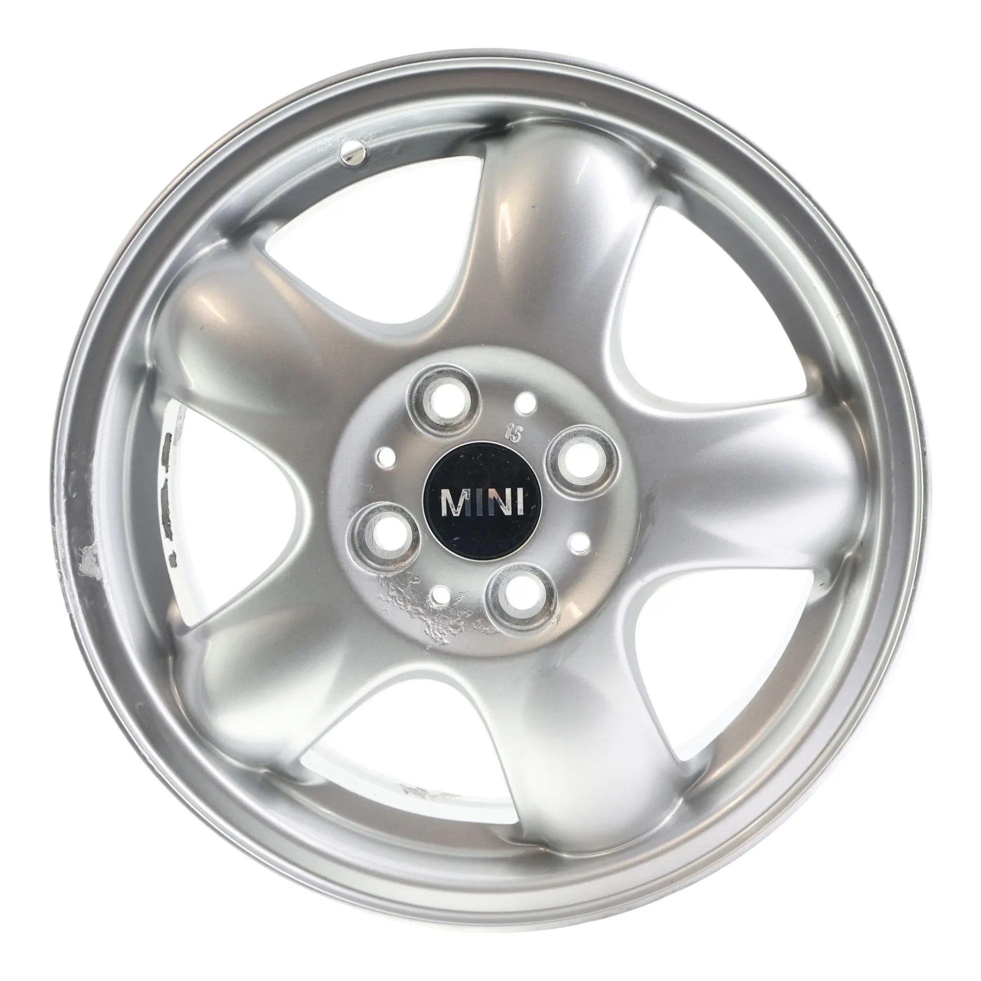 Mini Cooper R50 R56 Alu Felge Alufelge Silber 15" 5 Star Spooler 100 6768498