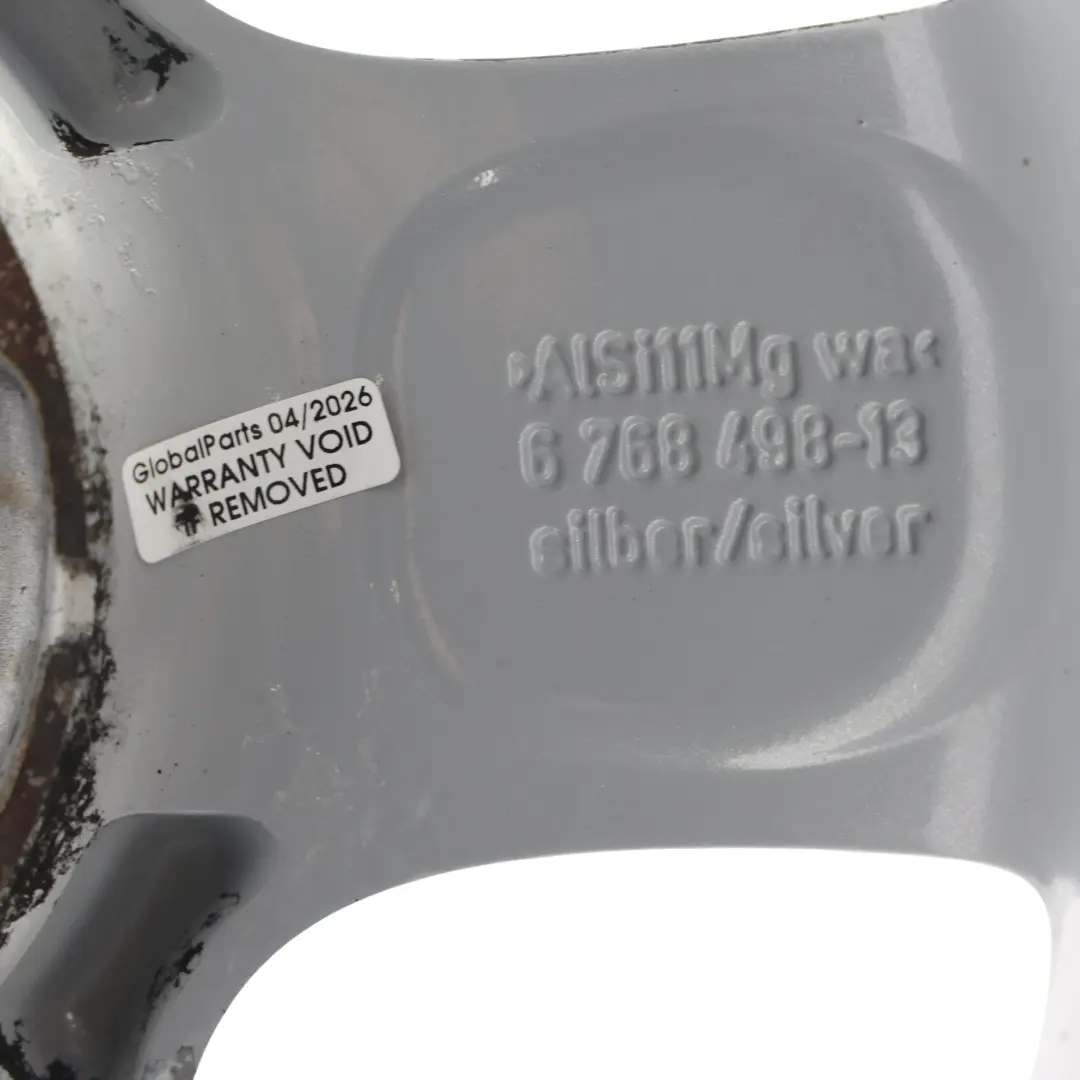 Mini One R50 R55 R56 Silver Wheel Alloy Rim 15" 5,5J 5-Start Spooler 100 - SKU 6768498-2 - Part number 6768498