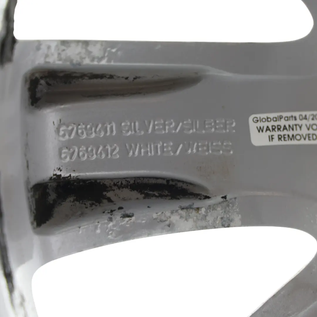 Mini Cooper One R50 R55 R56 R57 llanta aleación de plata 17 "7J Crown Spoke 104 - SKU 6769411-2 - Número de pieza 6769411