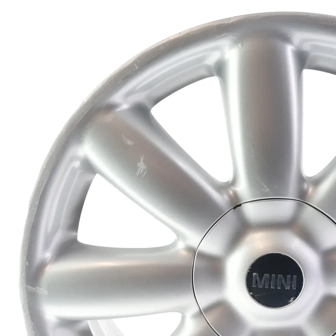 Alloy Rim 17" 7J Crown Spoke 104 to Mini R50 R55 R56 R57 Silver Wheel with Part number 6769411 Mini R50 R55 R56 R57 Silver Wheel Alloy Rim 17" 7J Crown Spoke 104 - SKU 6769411-3 - Part number 6769411